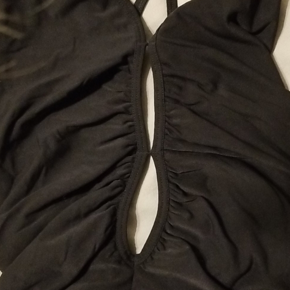 Open back black bodysuit - Picture 3 of 4